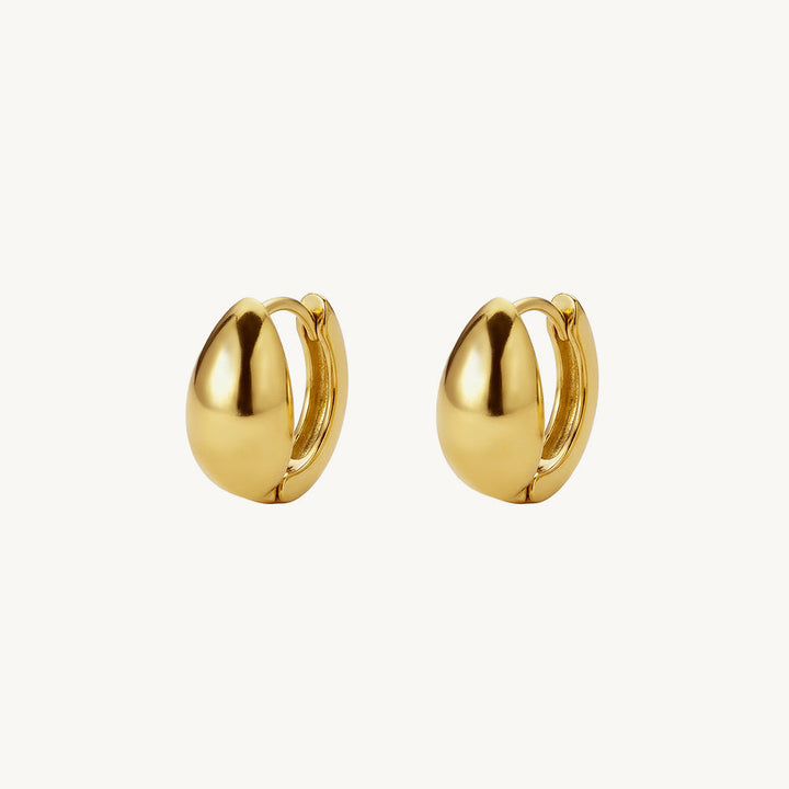 Bold Oval Hoop Earrings