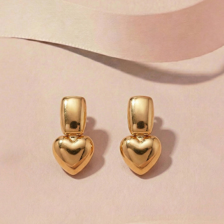Mini Heart Drop Earrings