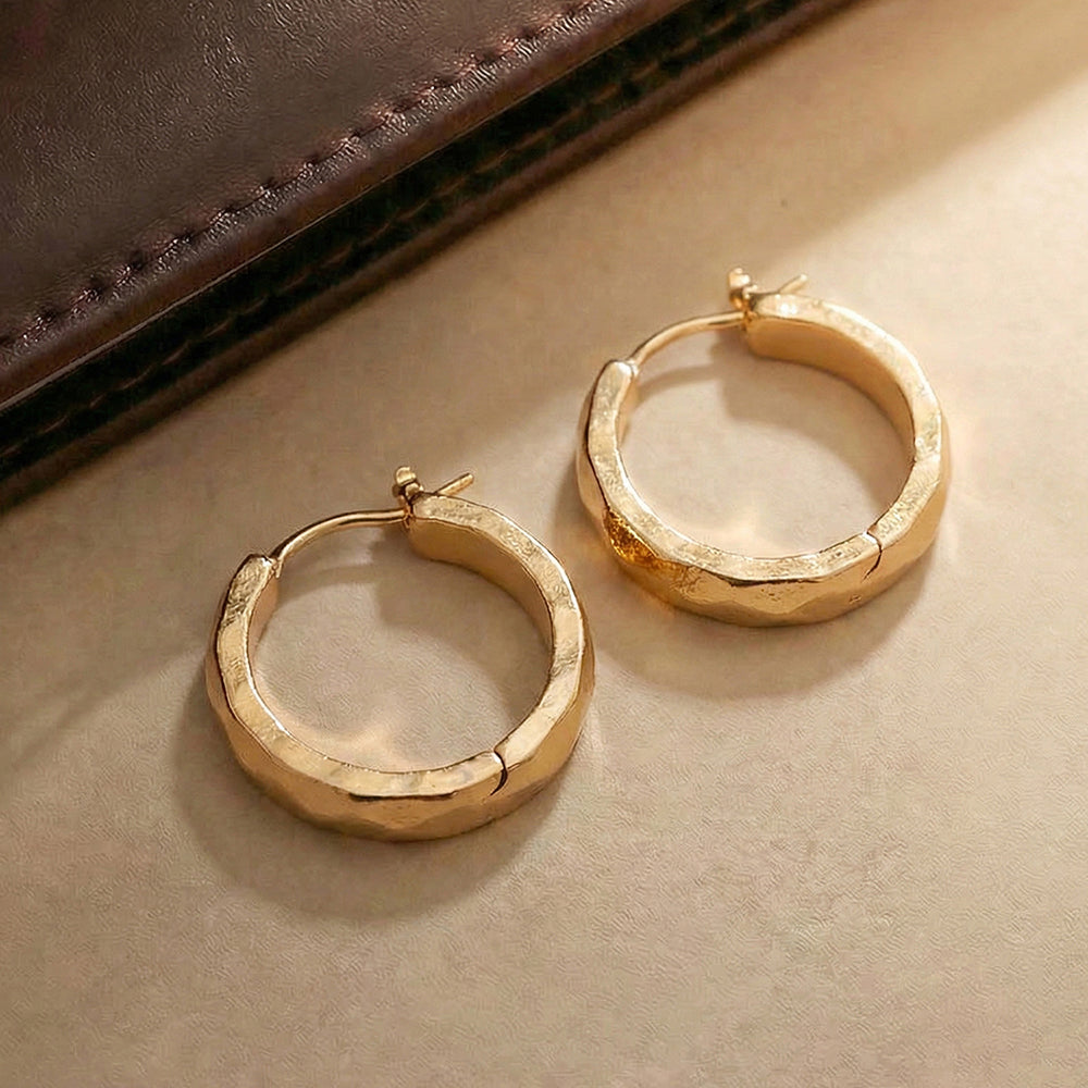 Sleek Arc Hoop Earrings
