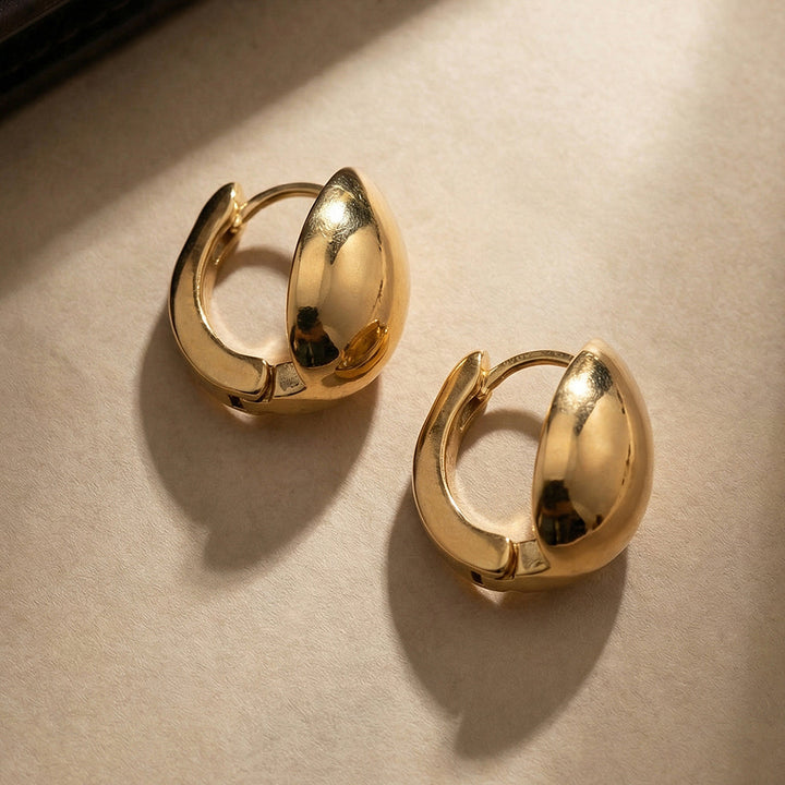 Bold Oval Hoop Earrings