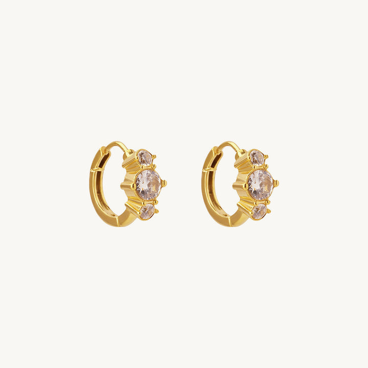 Triple Glow Hoop Earrings