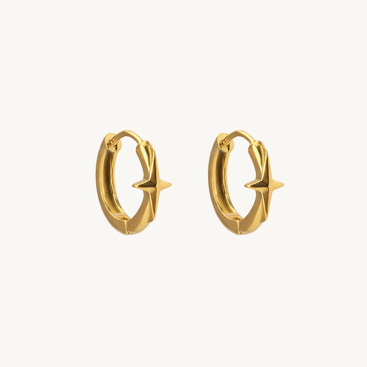 Crossflare Mini Hoop Earrings