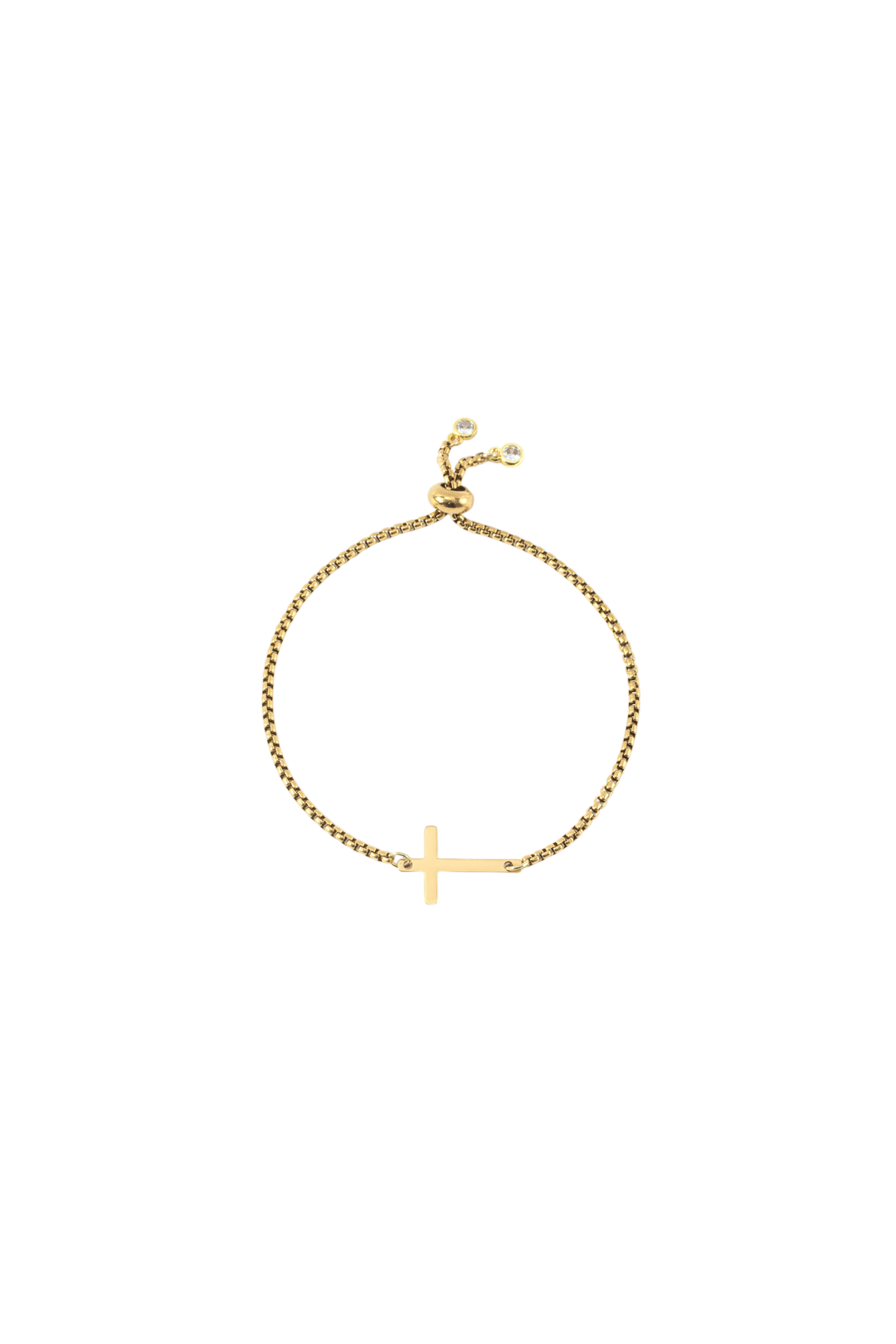 Sideways Cross Slider Bracelet