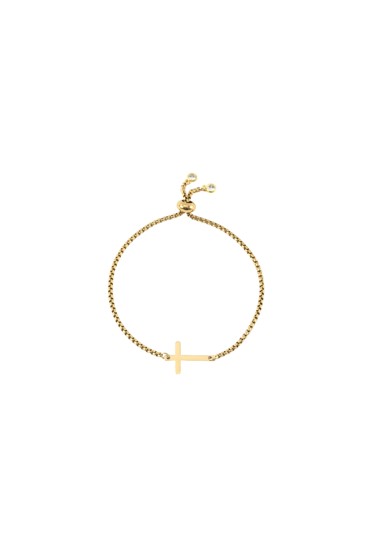 Sideways Cross Slider Bracelet