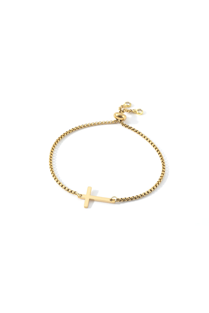 Sideways Cross Slider Bracelet
