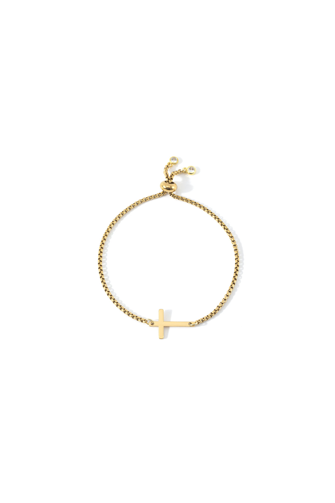 Sideways Cross Slider Bracelet
