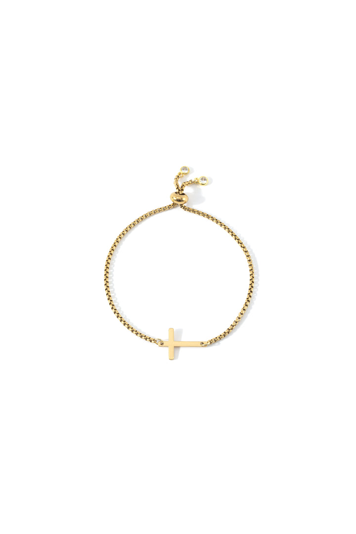 Sideways Cross Slider Bracelet
