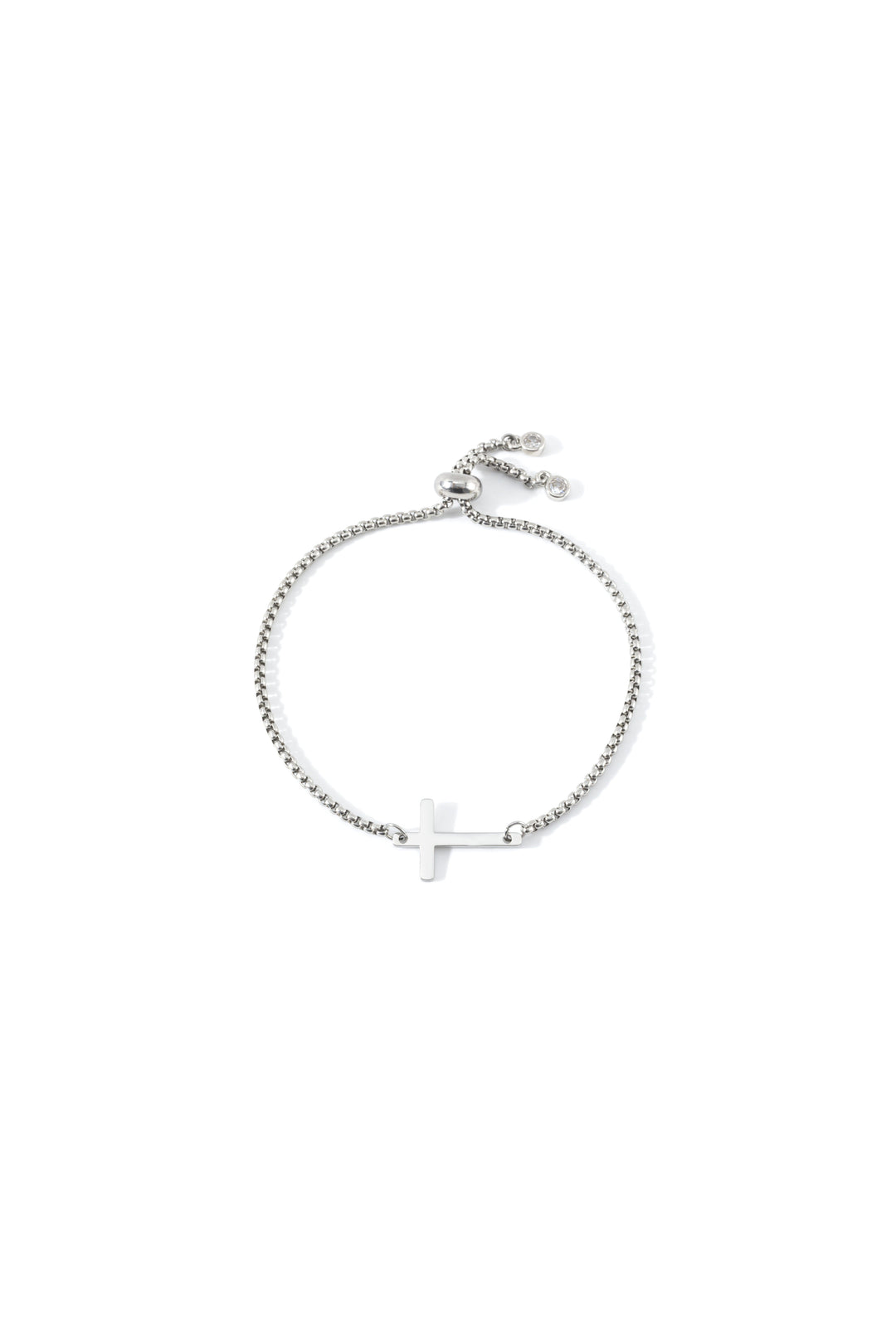 Sideways Cross Slider Bracelet