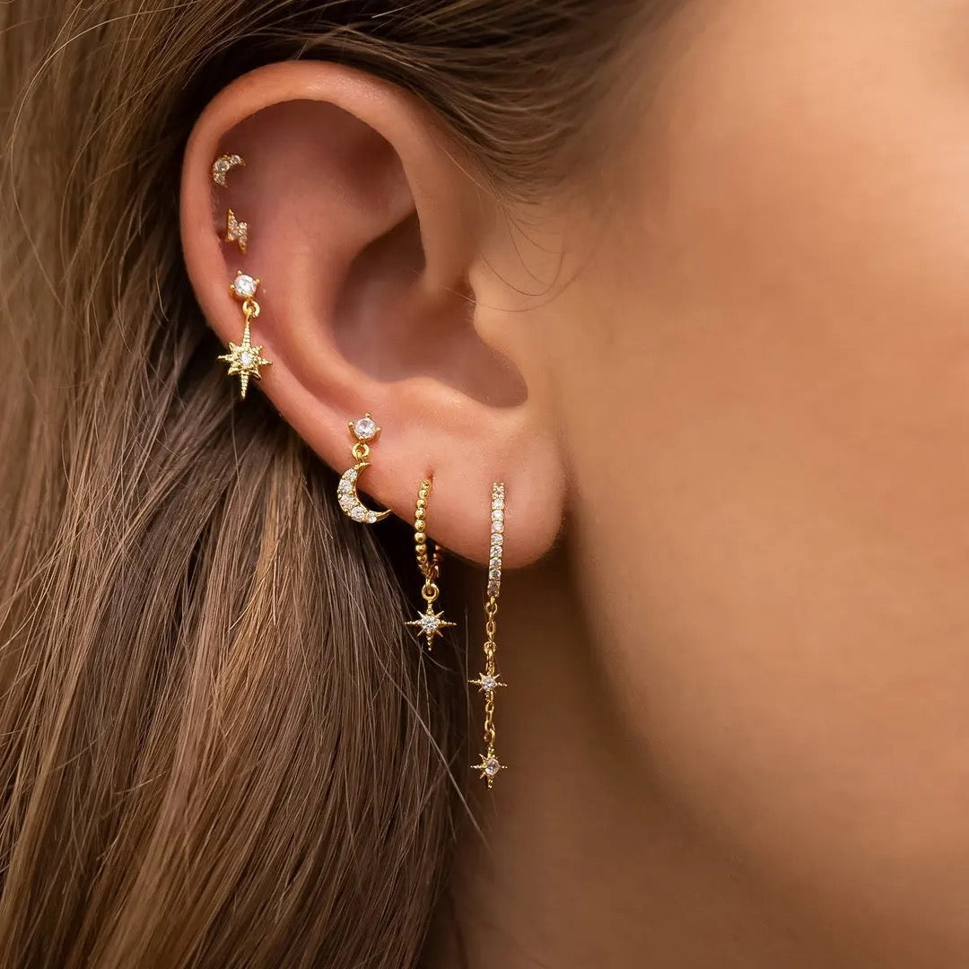 Starry Night Earrings Set