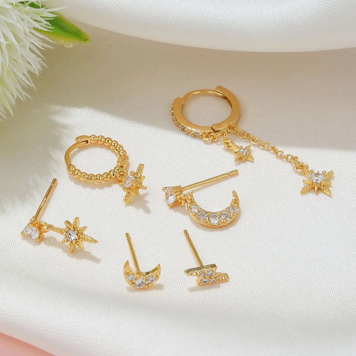 Starry Night Earrings Set