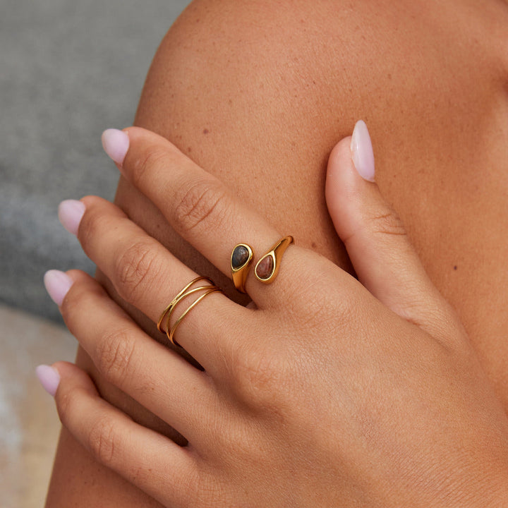 Tiger Eye Ring – wrap with tiger eye stone