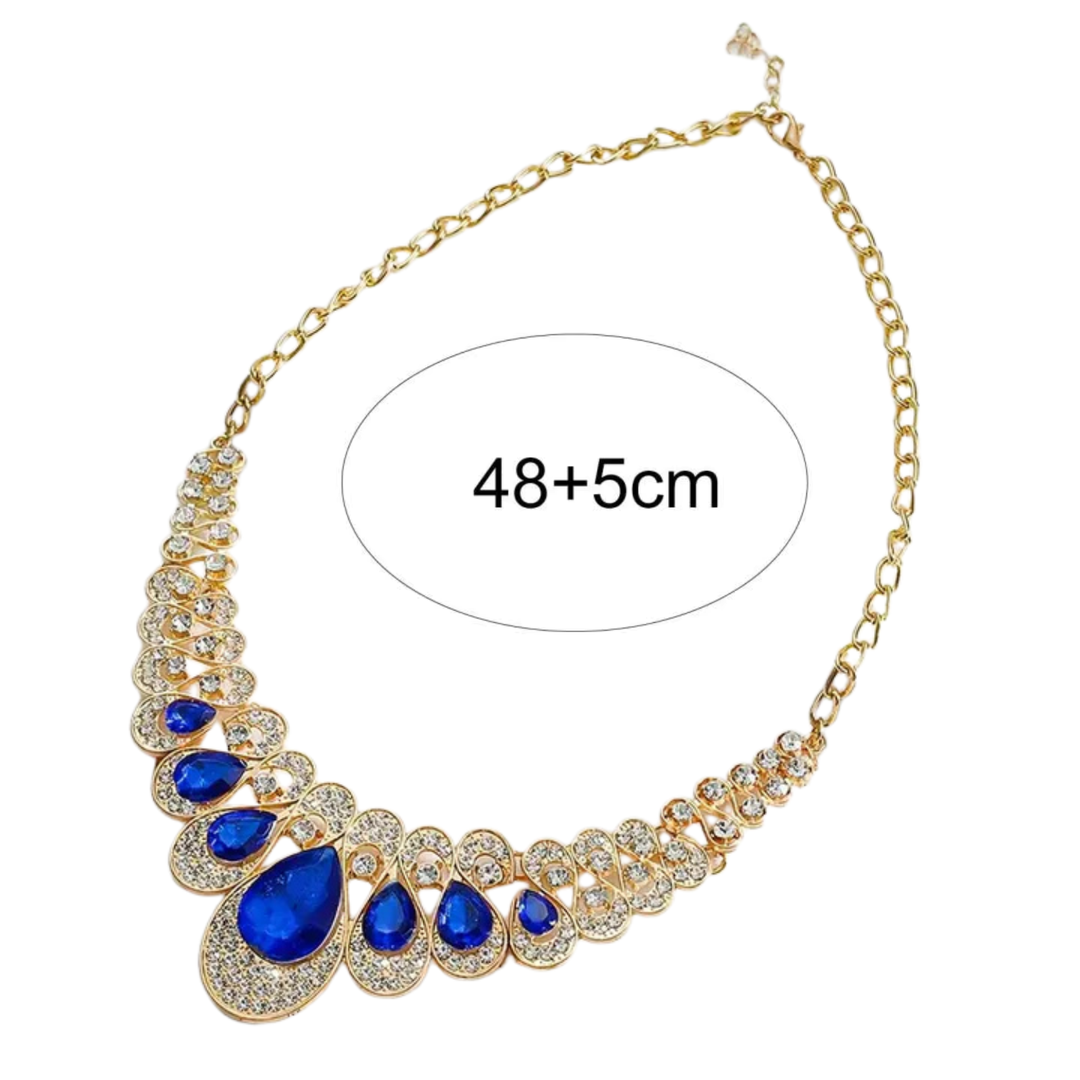 Maevina Zafiros Gold Jewelry Set