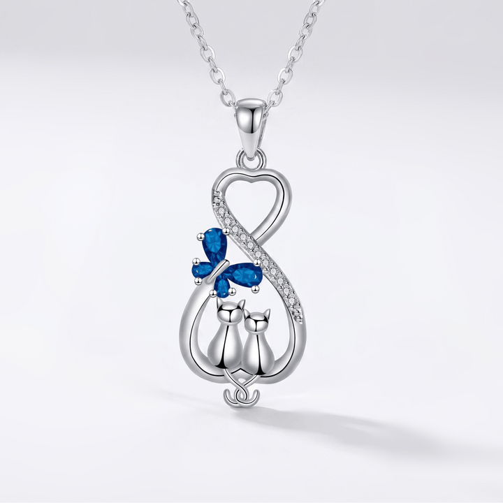 Sapphire Cat Necklace