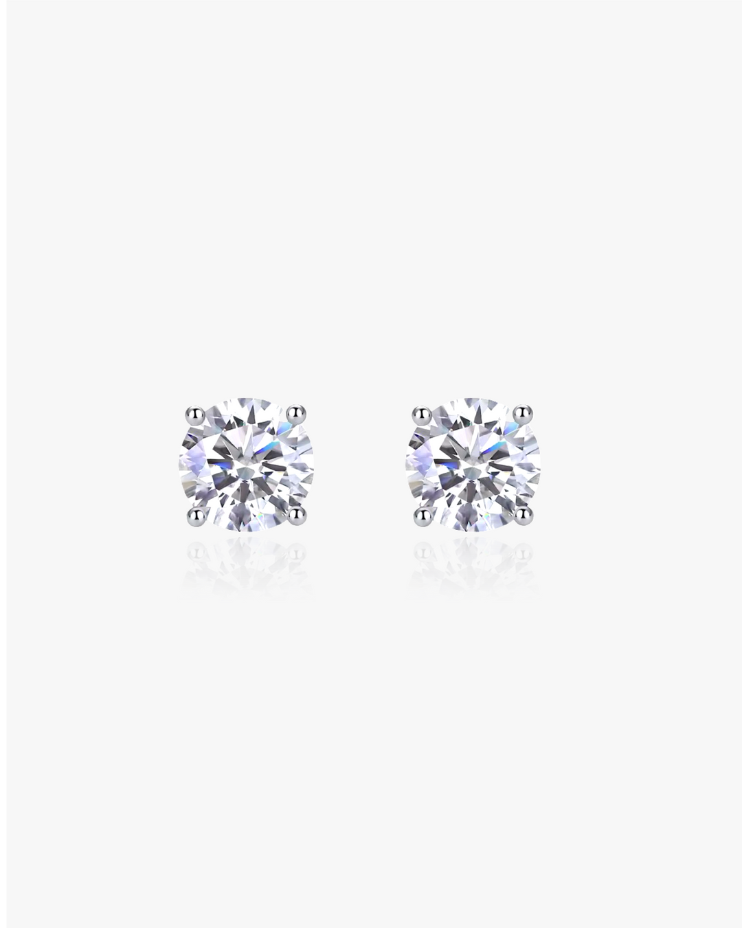 Moissanite Diamond Stud Earrings - 5MM