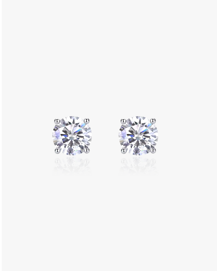 Moissanite Diamond Stud Earrings - 5MM