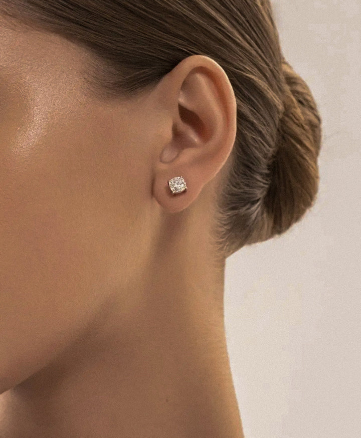 Moissanite Diamond Stud Earrings - 5MM