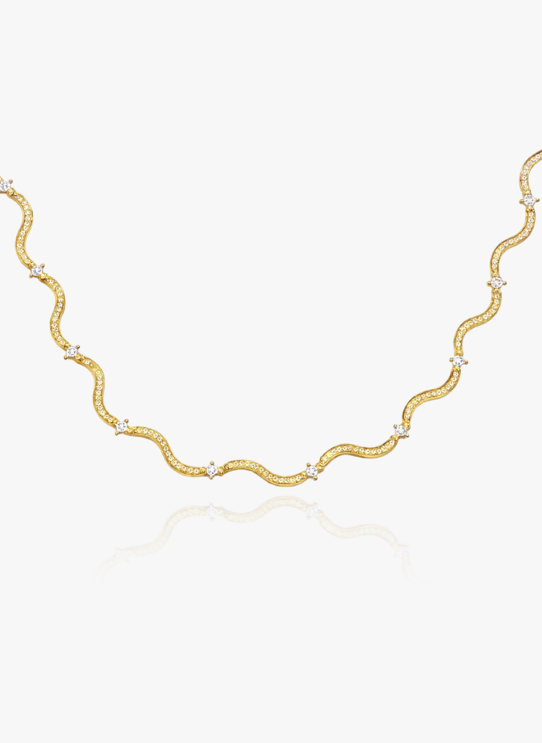 Wave Scalloped Necklace