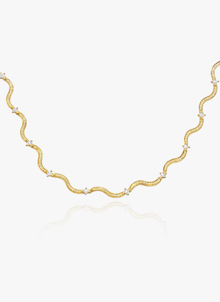 Wave Scalloped Necklace