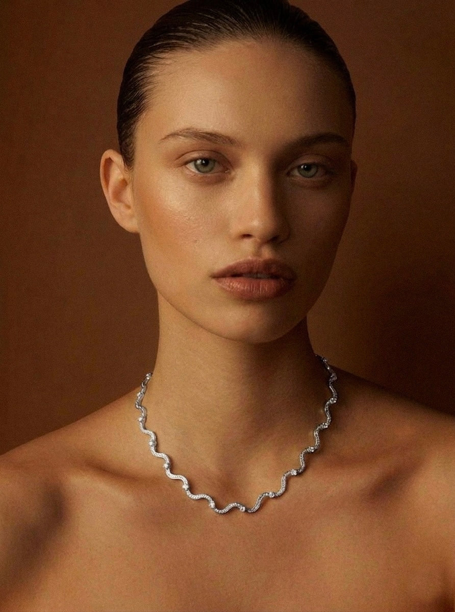 Wave Scalloped Necklace