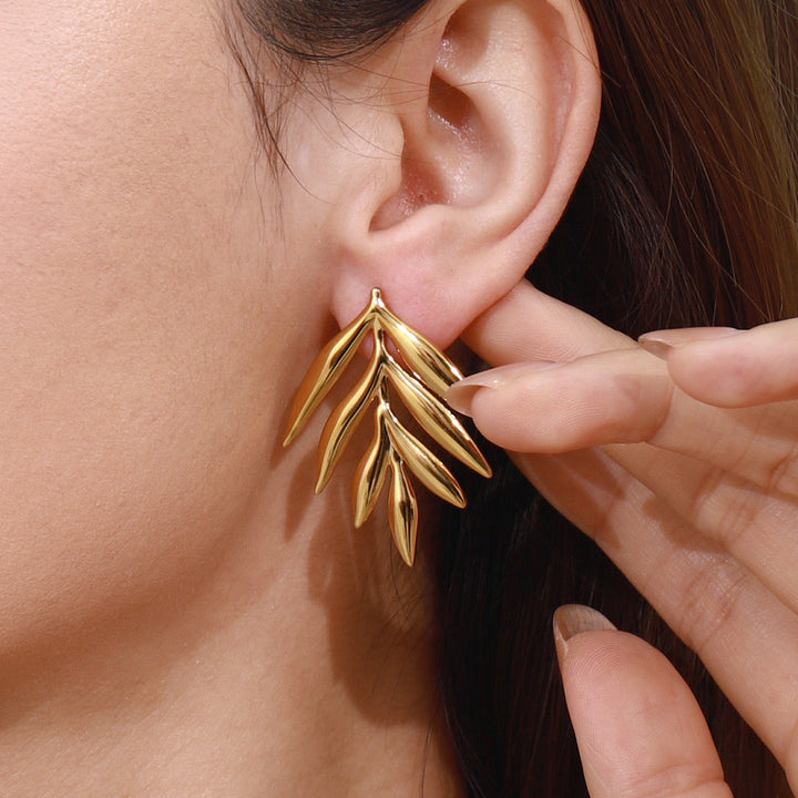 Don’t leaf me! Earrings