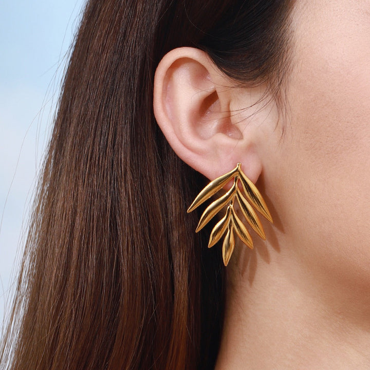 Don’t leaf me! Earrings