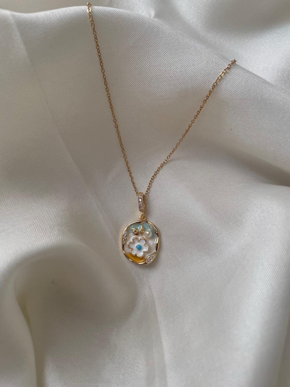 Vintage Floral Whisper Necklace