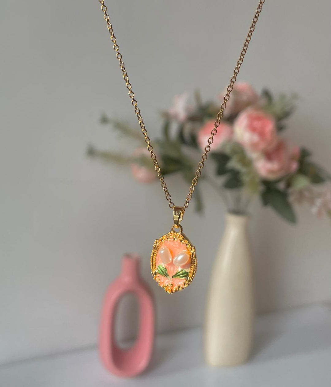 Nectarine Pearl Necklace