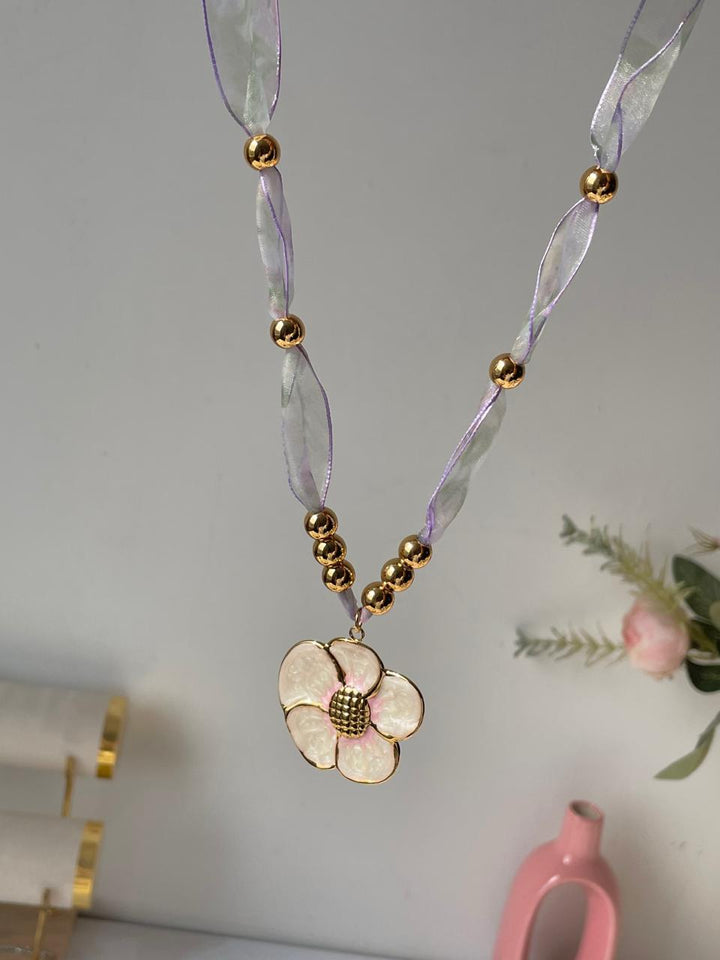 Taffeta Ribbon Necklace