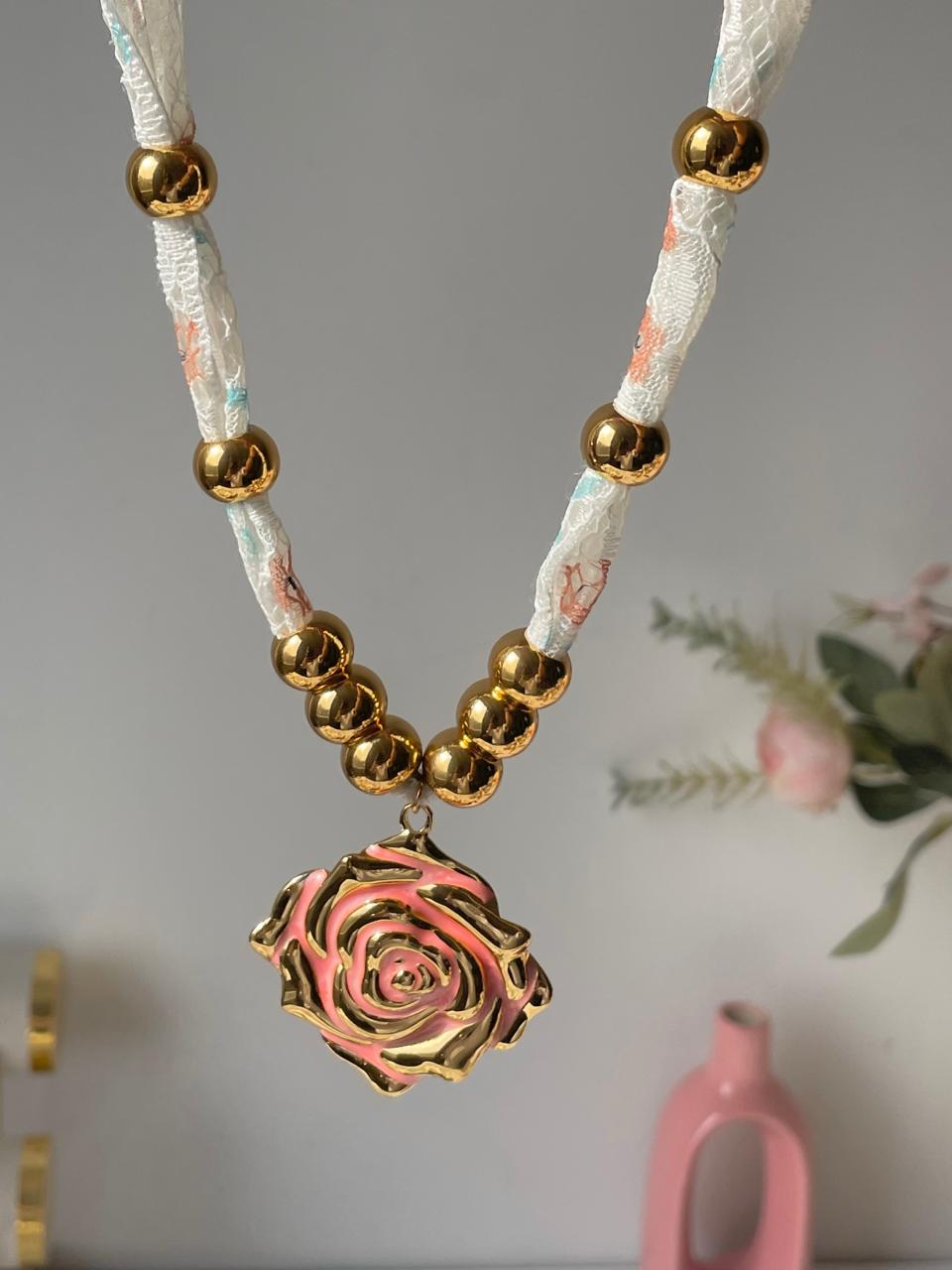 Rosetta Ribbon Necklace