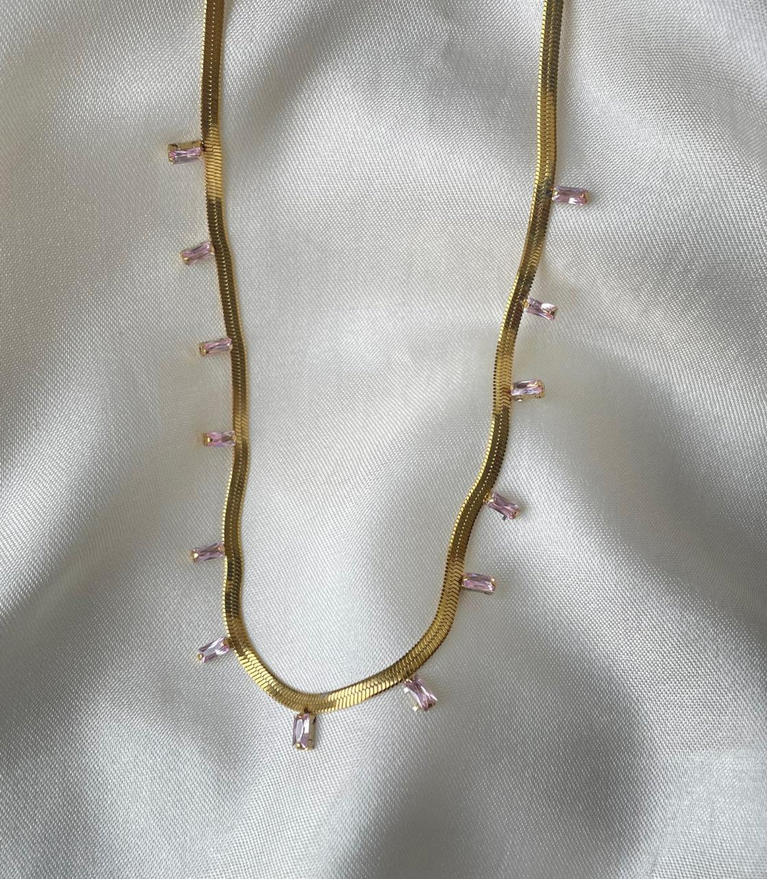 Evermore Pink Chunky Necklace