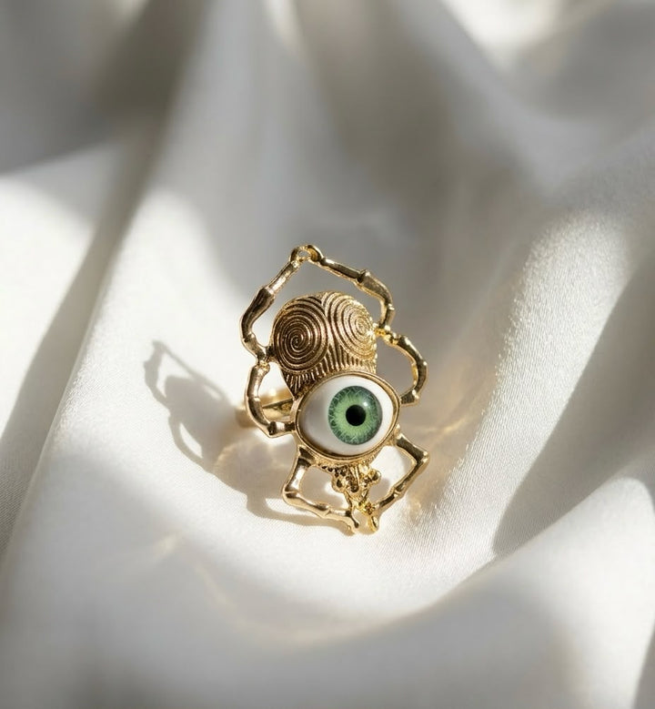 Statement Beetle Eyeball Ring
