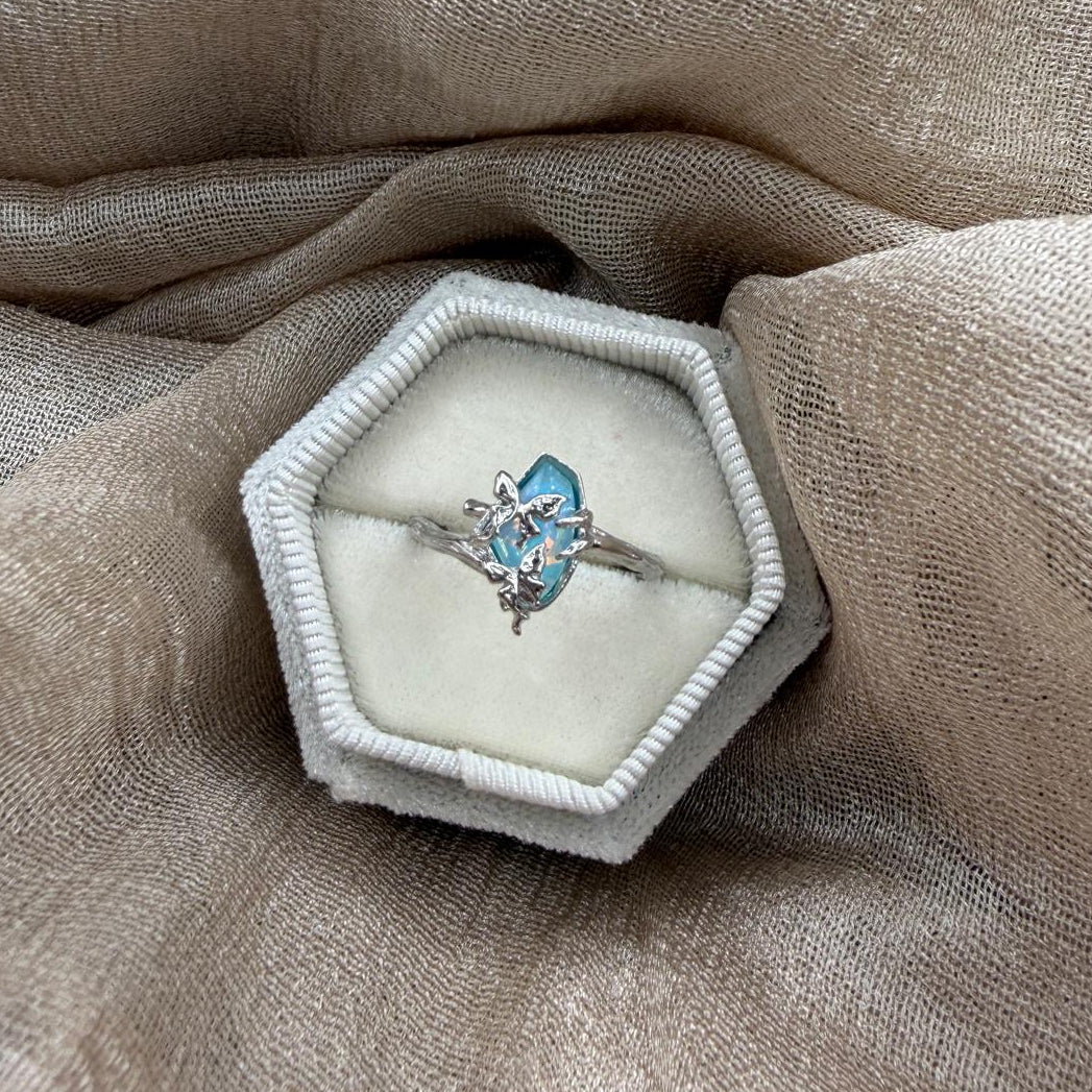 Ocean Breeze Stone 925 Sterling Silver Ring
