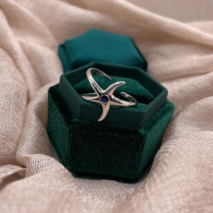 Sculpted Starfish 925 Sterling Silver Ring