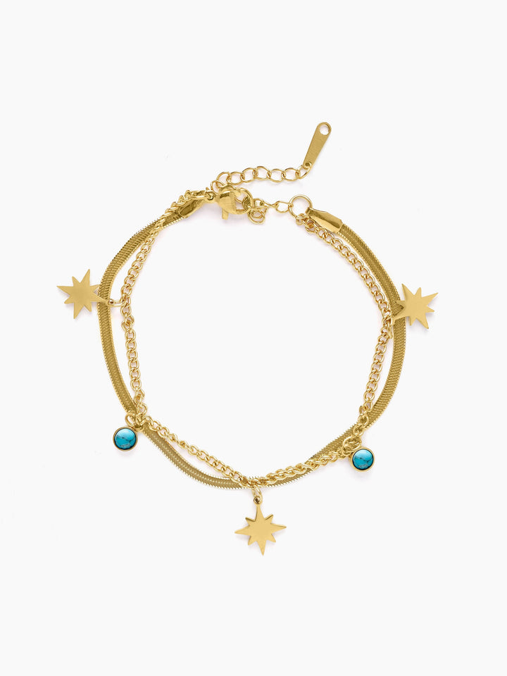 Zoya Star 18K Gold Plated Bracelet