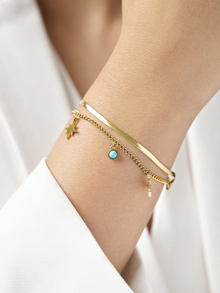 Zoya Star 18K Gold Plated Bracelet