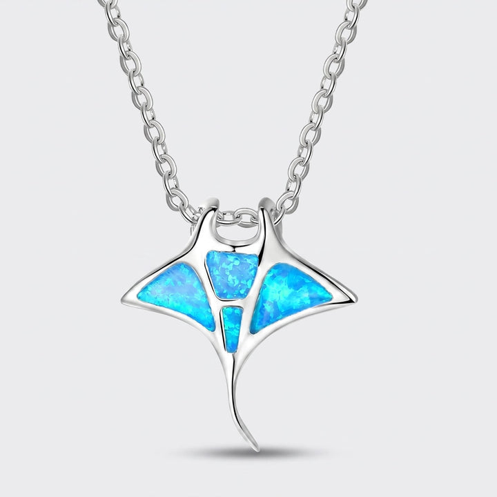Seafoam Manta Necklace