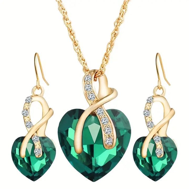 Birte | Jewelry Set | Emerald