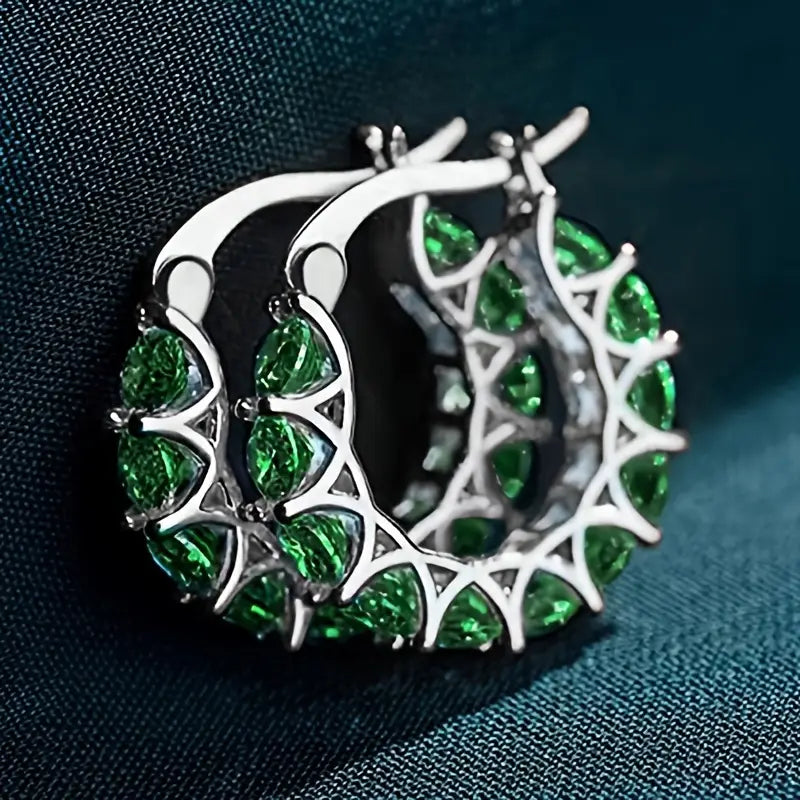 Alma | Earrings | Emerald