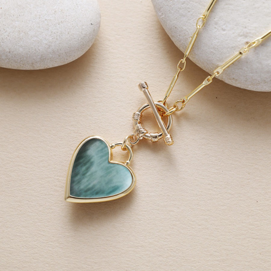 The Heritage Marbled Heart Necklace