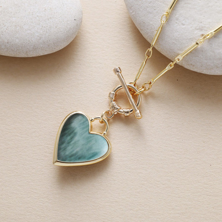 The Heritage Marbled Heart Necklace