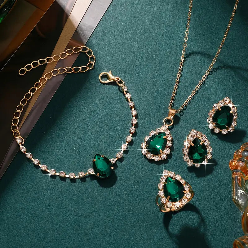 Bianca | Jewelry Set | Emerald