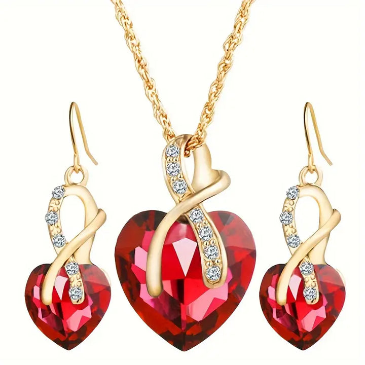 Birte | Jewelry Set | Ruby