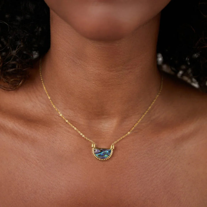 Amalfi Coast Abalone Shell Necklace Set