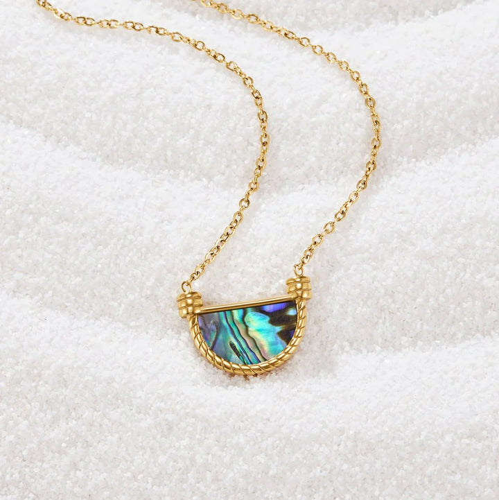 Amalfi Coast Abalone Shell Necklace Set