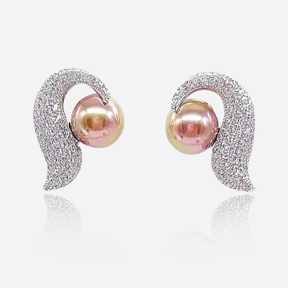 Aurora Pearl Wave Earrings