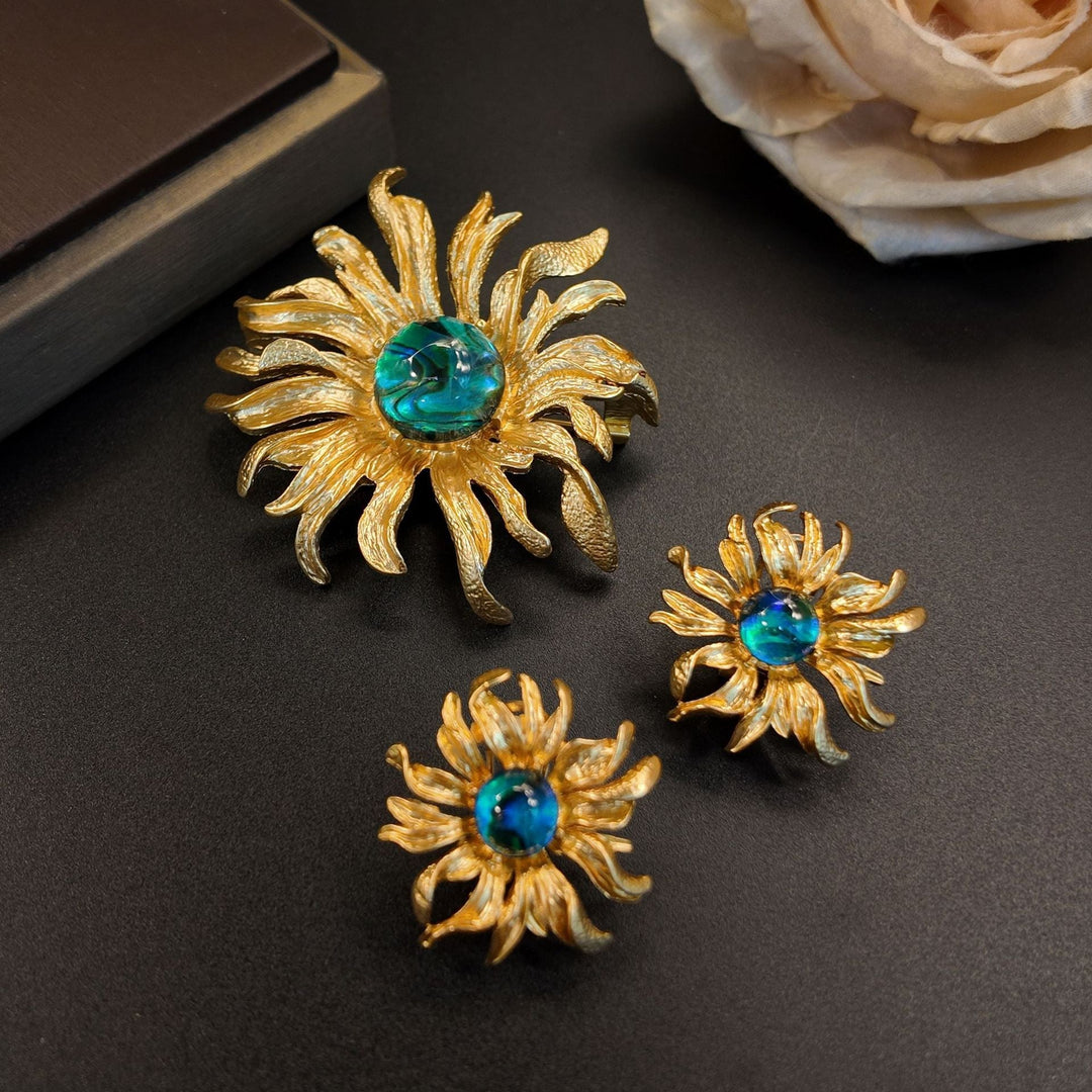 Azure Bloom Brooch