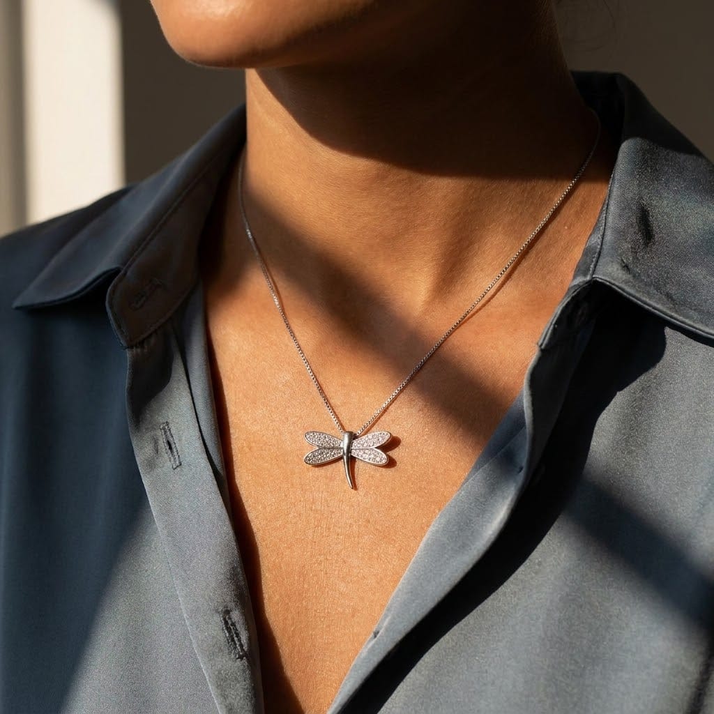 Wild Dragonfly Necklace