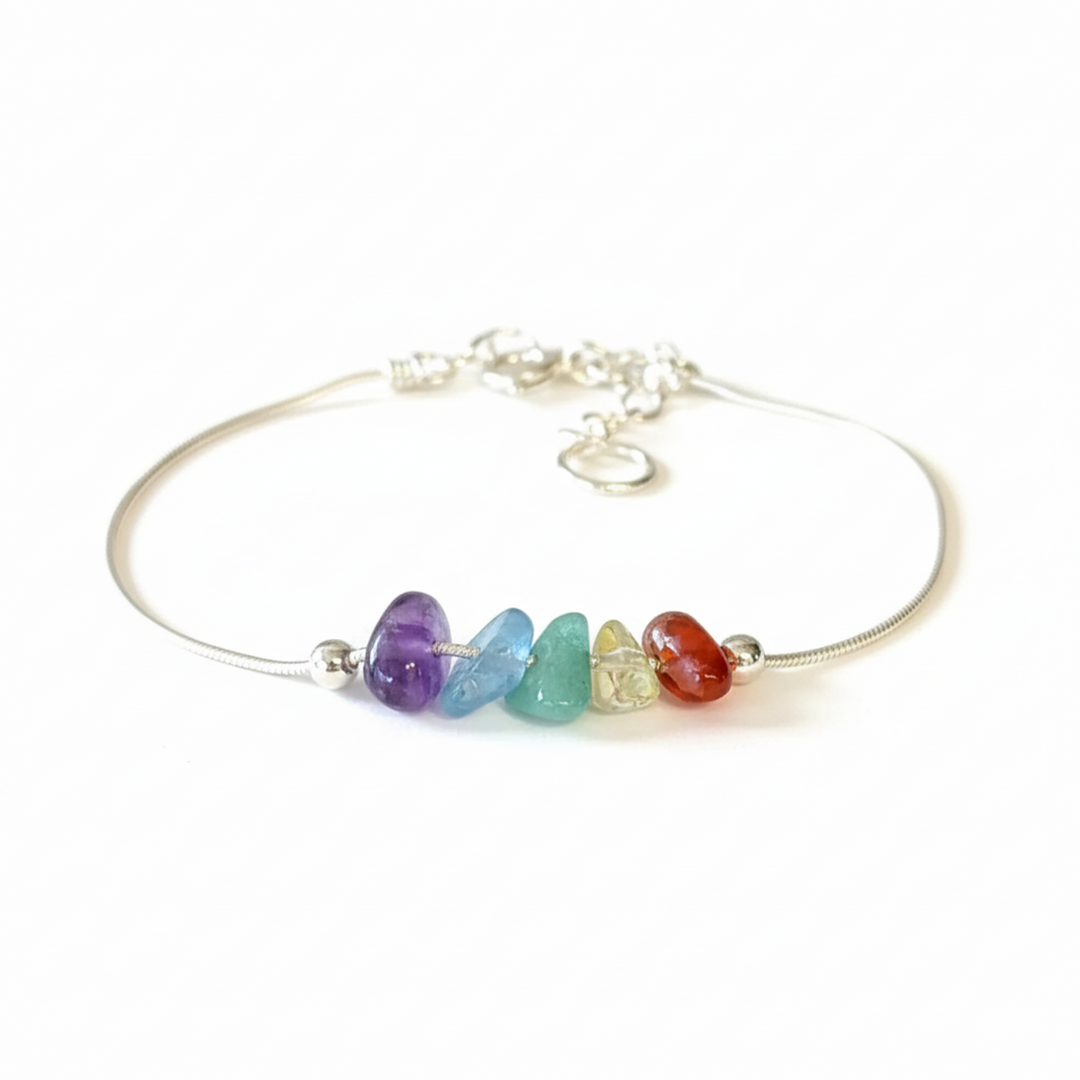 Girl Gang Spell Raw Crystal Bracelet