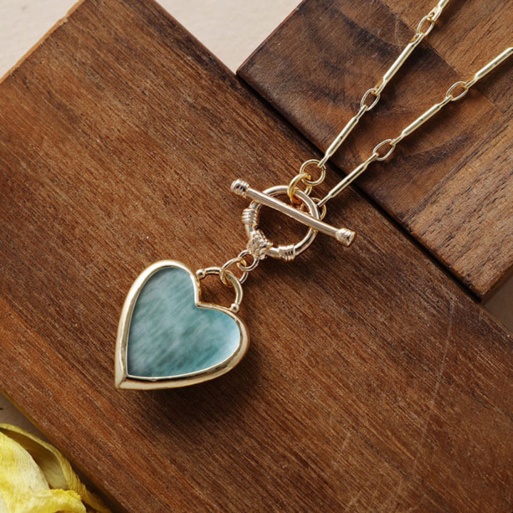 The Heritage Marbled Heart Necklace