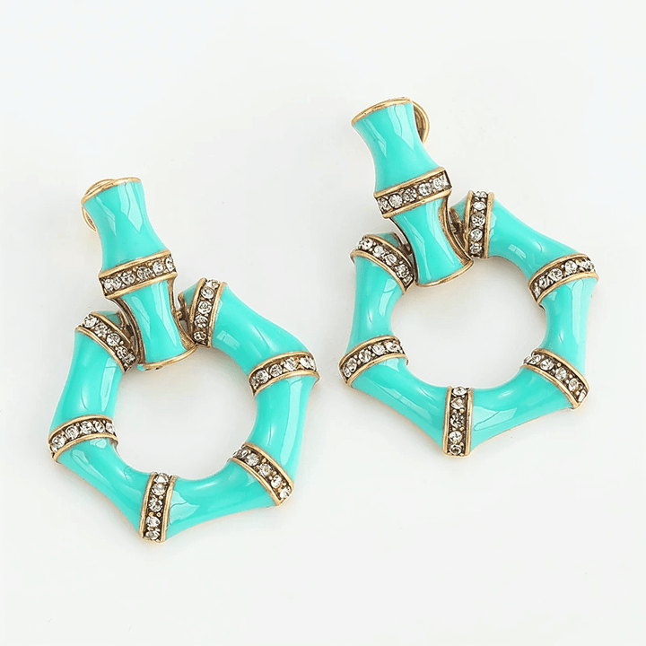 BambooGleam Stud Earrings